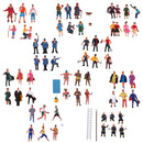 6Pcs 1/87 HO Scale Painted Model People Passengers Characters Miniature Figures Architectural Model Human Plastic Scene Simulation