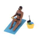 6pcs Beach Theme Painted Model Train People Figures HO for Layout or Diorama
