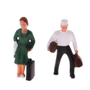 6pcs Train Passengers Painted Model People Figures HO for Layout or Diorama