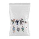 6x Market Theme Painted Model Train People Figures HO for Layout or Diorama
