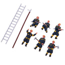 6x Fireman Firefighter Painted Model People Figures HO for Layout or Diorama