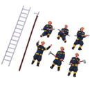 6x Fireman Firefighter Painted Model People Figures HO for Layout or Diorama
