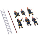 6x Fireman Firefighter Painted Model People Figures HO for Layout or Diorama