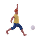 6Pcs 1/87 HO Scale Painted Model People Sportsman Characters Miniature Figures Architectural Model Human Plastic Scene Simulation
