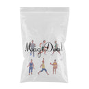 6Pcs 1/87 HO Scale Painted Model People Sportsman Characters Miniature Figures Architectural Model Human Plastic Scene Simulation