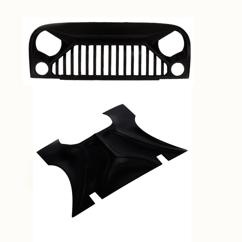1/10 RC Car Truck Body Parts Air Inlet Grille Front Face&Engine Hood for RC4WD D90