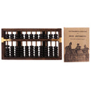 Vintage Chinese Wooden Bead Abacus Arithmetic Calculating Tool 11 Digits Calculator Counting Collection Gift for Children Adult