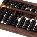 Vintage Chinese Wooden Bead Abacus Arithmetic Calculating Tool 11 Digits Calculator Counting Collection Gift for Children Adult
