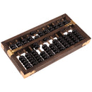 Vintage Chinese Wooden Bead Abacus Arithmetic Calculating Tool 11 Digits Calculator Counting Collection Gift for Children Adult
