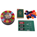 3 in 1 Powered Roulette Turntable Set Game Playing Cards Chips Drinking Game Spinning Wheel for Bar KTV Party Fun