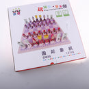 Travel Chess Set with Chess Board Educational Toys for Kids and Adults Pink