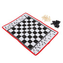 Portable Folding International Chess Game Board 35x26.5cm + Chess Pieces