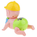 Baby Play Doll Toddler Electric Flashing Music Toy Early Education Crawling