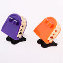 5x Wind Up Clockwork Chattering Teeth With Eyes Chomping Tooth Pocket Toy
