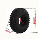 115mm Rubber Tire 1.9" Rim Tyre for 1/10 Axial SCX10 90046 RC Rock Crawler