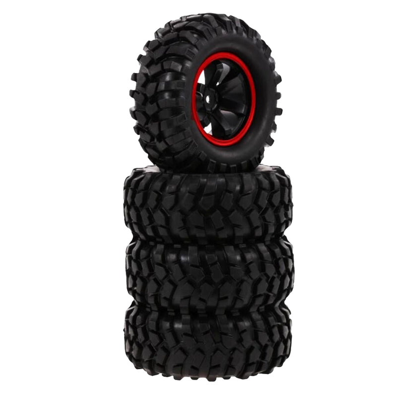 96mm Rubber Tire with 1.9" Rim for 1/10 HSP Redcat Traxxas RC Crawler Buggy