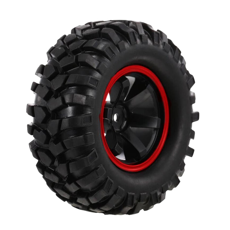 96mm Rubber Tire with 1.9" Rim for 1/10 HSP Redcat Traxxas RC Crawler Buggy