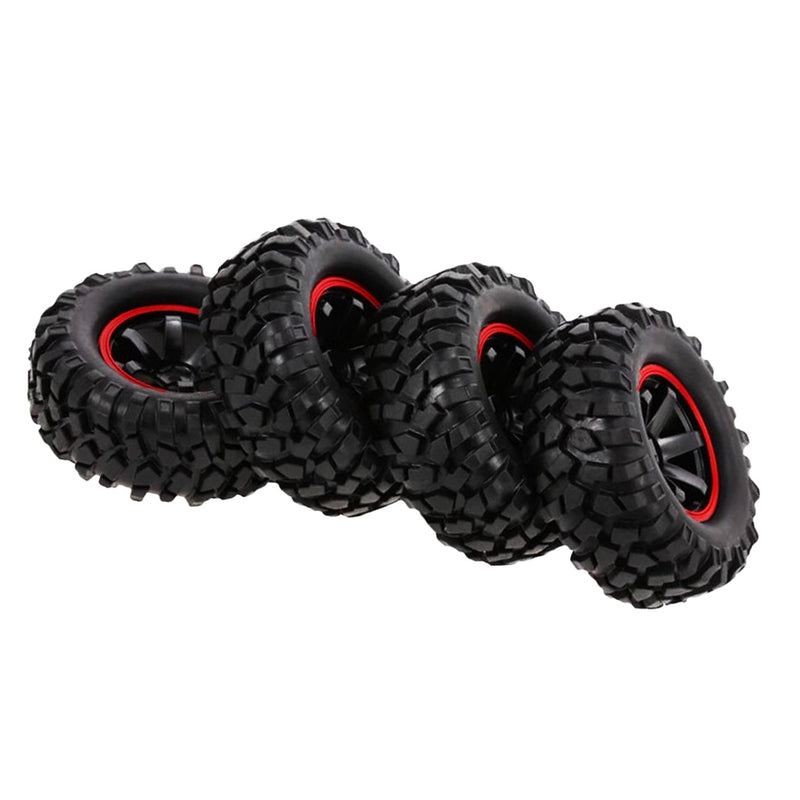 96mm Rubber Tire with 1.9" Rim for 1/10 HSP Redcat Traxxas RC Crawler Buggy