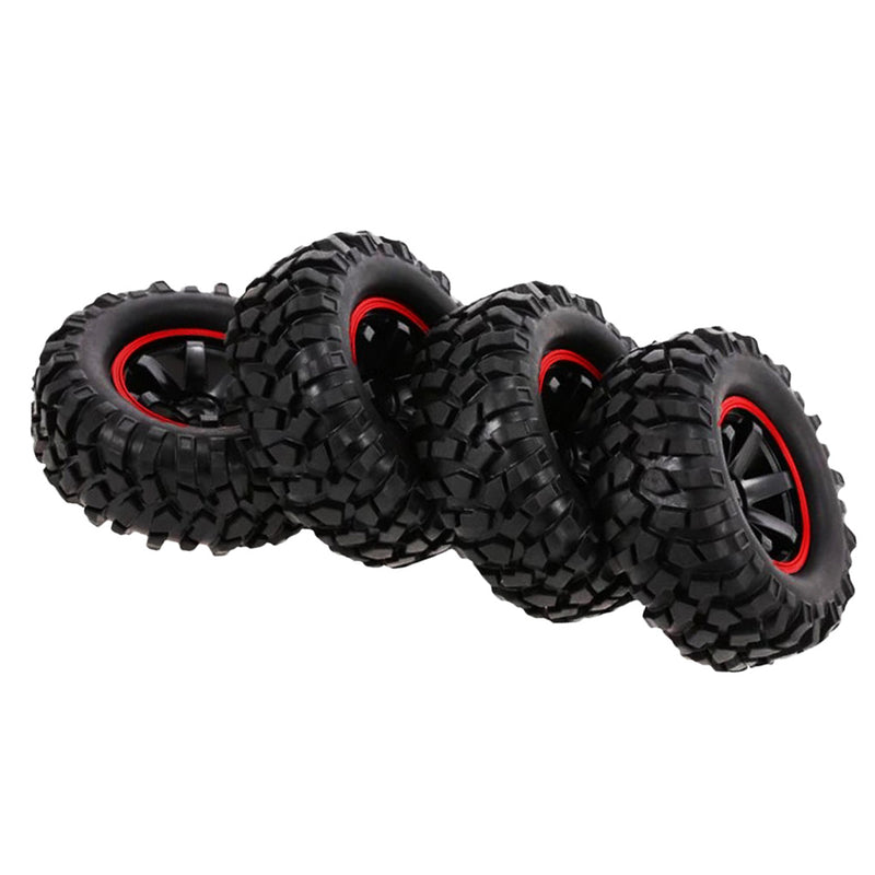 96mm Rubber Tire with 1.9" Rim for 1/10 HSP Redcat Traxxas RC Crawler Buggy