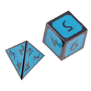 Ancient 7 Dice RPG Set Blue Dungeon Dragon Pathfinder 5E D&D