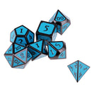 Ancient 7 Dice RPG Set Blue Dungeon Dragon Pathfinder 5E D&D