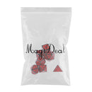 7 Pieces set Mini Polyhedral dice Set Red D4 D6 D8 D10 D12 D20 D&D RPG