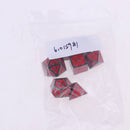 7 Pieces set Mini Polyhedral dice Set Red D4 D6 D8 D10 D12 D20 D&D RPG