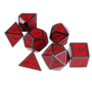 7 Pieces set Mini Polyhedral dice Set Red D4 D6 D8 D10 D12 D20 D&D RPG