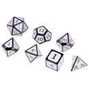 7 Pieces set Mini Polyhedral dice Set White D4 D6 D8 D10 D12 D20 D&D RPG