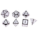 7 Pieces set Mini Polyhedral dice Set White D4 D6 D8 D10 D12 D20 D&D RPG