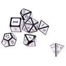 7 Pieces set Mini Polyhedral dice Set White D4 D6 D8 D10 D12 D20 D&D RPG