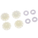 4Pcs 12T Differential Planet Gear 12428-0014 for Wltoys 12423 RC Truck Car Parts