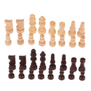 16Pcs Wooden Chessman Checker Chess Pieces 48mm King for Draughts Toy Games