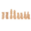 16Pcs Wooden Chessman Checker Chess Pieces 48mm King for Draughts Toy Games