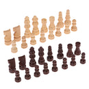 16Pcs Wooden Chessman Checker Chess Pieces 48mm King for Draughts Toy Games