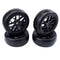 1/10 RC Drift Car Spare Part 65mm Black Rubber Tire Tyres for LRP Traxxas 4x