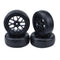 1/10 RC Drift Car Spare Part 65mm Black Rubber Tire Tyres for LRP Traxxas 4x