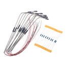 10pcs Sand Table Model LED Light Mini Street Light 13.7cm Height Single Head Lamppost for Railway Yard Decorations