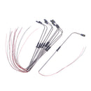 10pcs Sand Table Model LED Light Mini Street Light 13.7cm Height Single Head Lamppost for Railway Yard Decorations