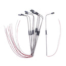 10pcs Sand Table Model LED Light Mini Street Light 13.7cm Height Single Head Lamppost for Railway Yard Decorations