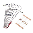 10PCS 1:75 Scale Model Railway Crossing Lights 3V with Resistance Warm White