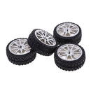 4Pcs 65mm Hexagon Wheel Tire Tyre Black for Radio Control Electric RC Car