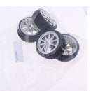 4Pcs 65mm Hexagon Wheel Tire Tyre Black for Radio Control Electric RC Car