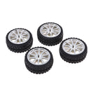 4Pcs 65mm Hexagon Wheel Tire Tyre Black for Radio Control Electric RC Car