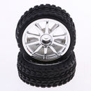 4Pcs 65mm Hexagon Wheel Tire Tyre Black for Radio Control Electric RC Car
