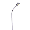 10X White LED Street Light Stainless Steel 1/75 HO OO Scale Layout Park Garden Scenery Accs