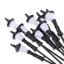 10pcs 1/25 Scale Single-head LED Light Mini Street Lamppost 3V for Yard Scenery Decoratives