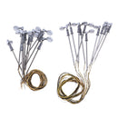 10Pcs Single Head Lamppost Courtyard Lights 1/25 for Train Railroad Decors