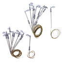 10Pcs Single Head Lamppost Courtyard Lights 1/25 for Train Railroad Decors