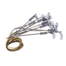 10Pcs Single Head Lamppost Courtyard Lights 1/25 for Train Railroad Decors